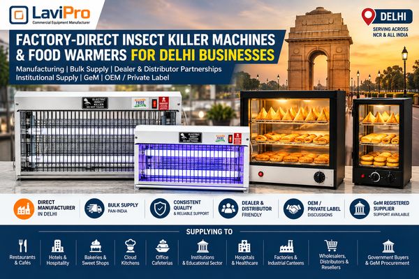 Factory-Direct Commercial Equipment Sourcing in Delhi: A Guide for Dealers, GeM Suppliers and Bulk Buyers